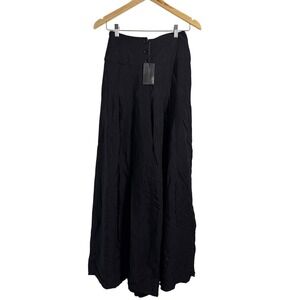 Smart Work Wear Patrizia Pepe Wide Leg Palazzo Pants IT 38 US 2 Black High Waist